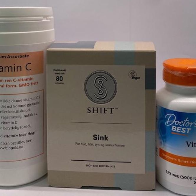 Hovedbilde Pakketilbud: C-vitamin, D 3, Sink